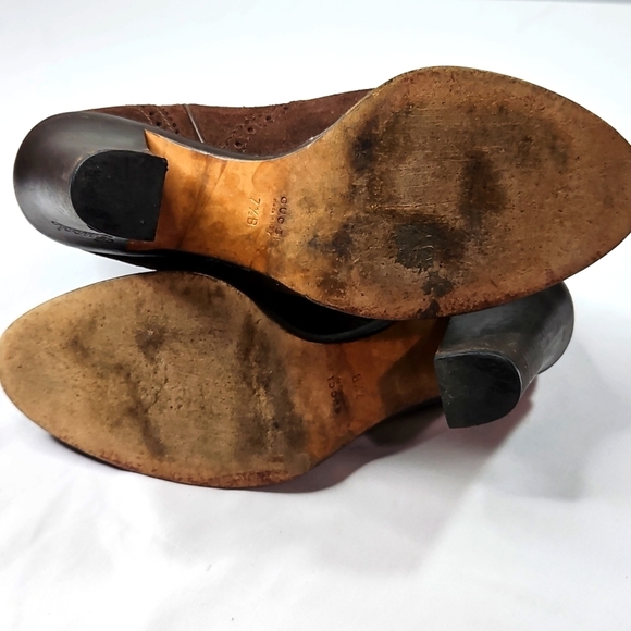 Gucci Brown Suede Women's Boots Size 7.5 - Picture 10 of 11